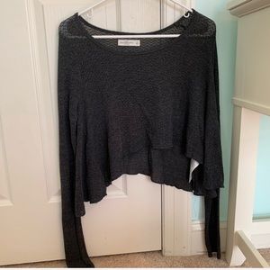 Abercrombie & Fitch Cropped Black Sweater